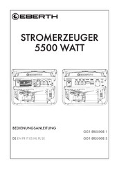 EBERTH GG1-ER5500E-1 Operating Instructions Manual
