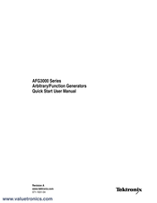 Tektronix AFG3022B Quick Start User Manual