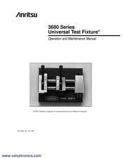 Anritsu 3680 Series Operation And Maintenance Manual