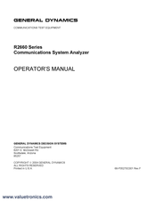 General Dynamics R2660 Series Operator's Manual