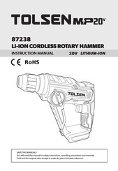 TOLSEN TOOLS 87238 Instruction Manual