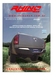 RHINO 4x4 BUMPER EVO 3 Installation Instructions Manual