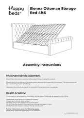 Happy Beds Sienna Assembly Instructions Manual
