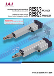 IAI RCS2-RA13R Manual