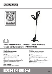 Parkside PRTA 20-Li B2 Translation Of The Original Instructions