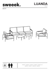 sweeek. LUANDA MT311SVWH Assembly Instructions Manual