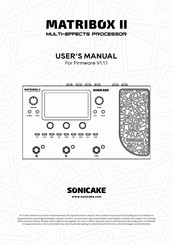 SONICAKE QME-100 User Manual