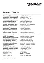 DURAVIT Circle CE1060 005 Instructions For Mounting And Use