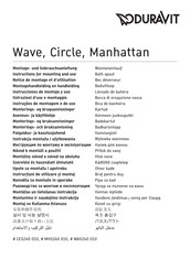 DURAVIT Wave WA5240 010 Instructions For Mounting And Use