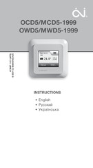 OJ MWD5-1999 Instructions Manual