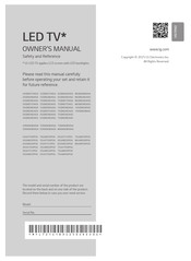 LG 65QNED70ASA Owner's Manual