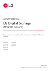 LG 55UL3J-M Owner's Manual