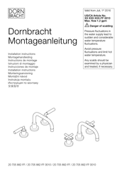 Dornbracht TARA 20 705 892-06 0010 Installation Instructions Manual