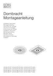 Dornbracht 28 044 980 0050 Series Installation Instructions Manual