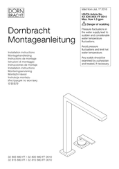 Dornbracht 32 800 680 0010 Series Installation Instructions Manual