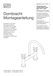 Dornbracht VAIA 19 815 809-99 Installation Instructions Manual