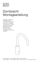 Dornbracht VAIA 44 521 809-08 Installation Instructions Manual