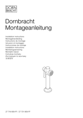 Dornbracht 27 731 809 Series Installation Instructions Manual