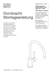 Dornbracht TARA 33 836 888-00 Installation Instructions Manual