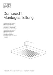 Dornbracht JUST RAIN 41 507 979 Series Installation Instructions Manual