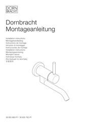 Dornbracht META 36 805 660-26 Installation Instructions Manual