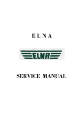 ELNA Transforma Service Manual