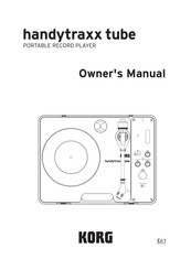 Korg handytraxx tube Owner's Manual