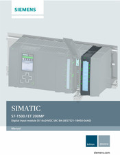 Siemens 6ES7521-1BH50-0AA0 Manual