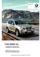 BMW X3 2011 Owner's Manual