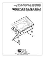Studio Designs BLICK STUDIO POLARIS 13350 Assembly Instructions Manual