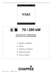 Chappee NXR37 Installation And Maintenance Manual