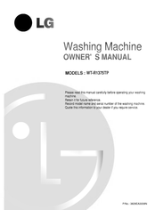 LG WT-R1375TP Owner's Manual