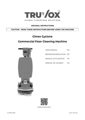 Truvox Cimex Cyclone 48 Original Instructions Manual