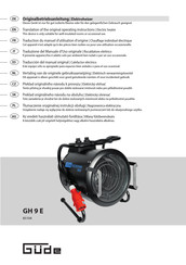 GÜDE GH 9 E Translation Of The Original Operating Instructions