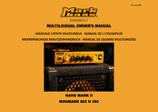 Mark Bass NANO MARK II Owner's Manual