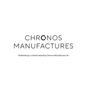 Chronos Manufactures Richtenburg R-10600 Torero Instruction Manual / International Guarantee
