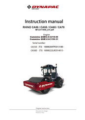 Fayat DYNAPAC RHINO CA50D Instruction Manual