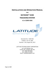 Latitude SKYNODE S200 Installation And Operation Manual