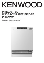 Kenwood KIR60W23 Installation Instructions Manual