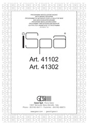 Gessi iSpa 41302 Bath Mixing Program