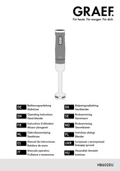 Graef HB602EU Operating Instructions Manual