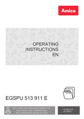 Amica EGSPU 513 911 E Operating Instructions Manual