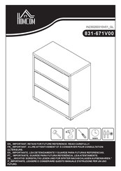 HOMCOM 831-671V00 Assembly Instructions Manual