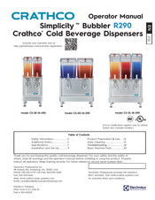 Crathco Simplicity CS-2E-16-290 Operator's Manual