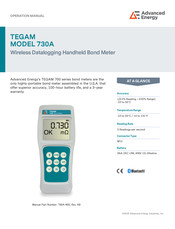 Advanced Energy Industries TEGAM 730A Operation Manual