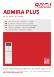 Giatsu ADMIRA PLUS GIA-FST3-48ADM2 Owners And Installation Manual