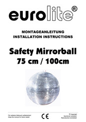 EuroLite Safety Mirrorball 150 cm Installation Instructions Manual
