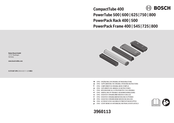 Bosch PowerPack Frame 800 Operating	 Instruction