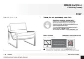 Dorel Home Products C082416 Instruction Booklet