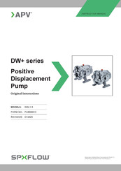 SPXFLOW APV DW+5/256 Series Instruction Manual